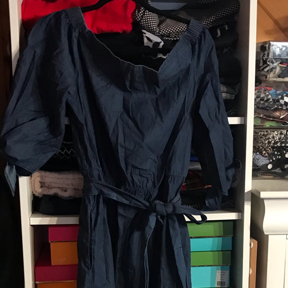 Denim maxi dress